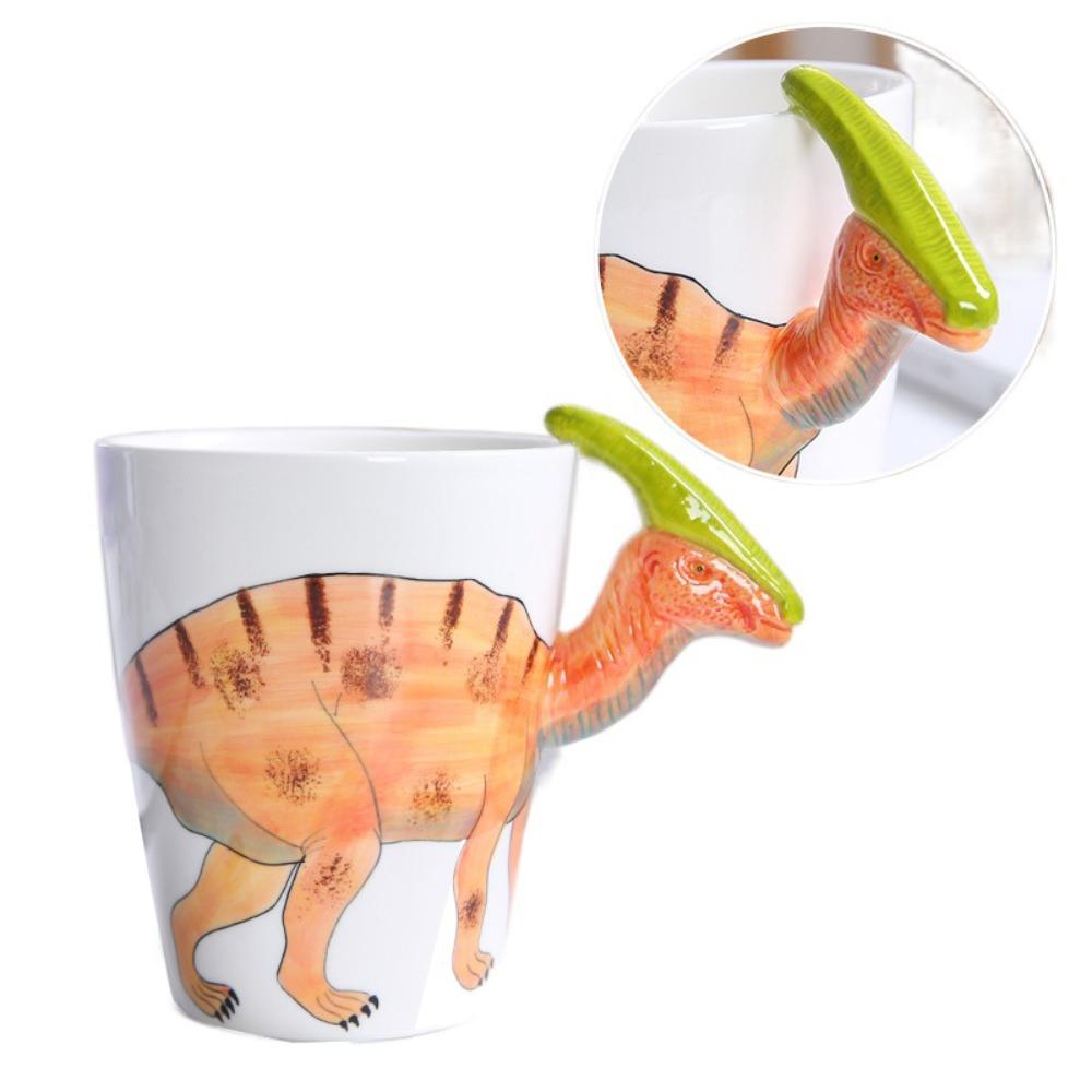3D Animal Shape Handle Animal Shape Ceramic Cup Hand Painted Animals Mug  Living Room