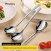 Aomeiyou 304 Stainless Steel Hammered Dinner Spoons (Set of 2)