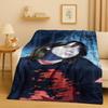 3D Billie Eilish Hit Me Hard and Soft Singer Flannel Blanket,Ultra Soft Warm Plush Throw for Home Bedroom Bed Sofa Cover Kids