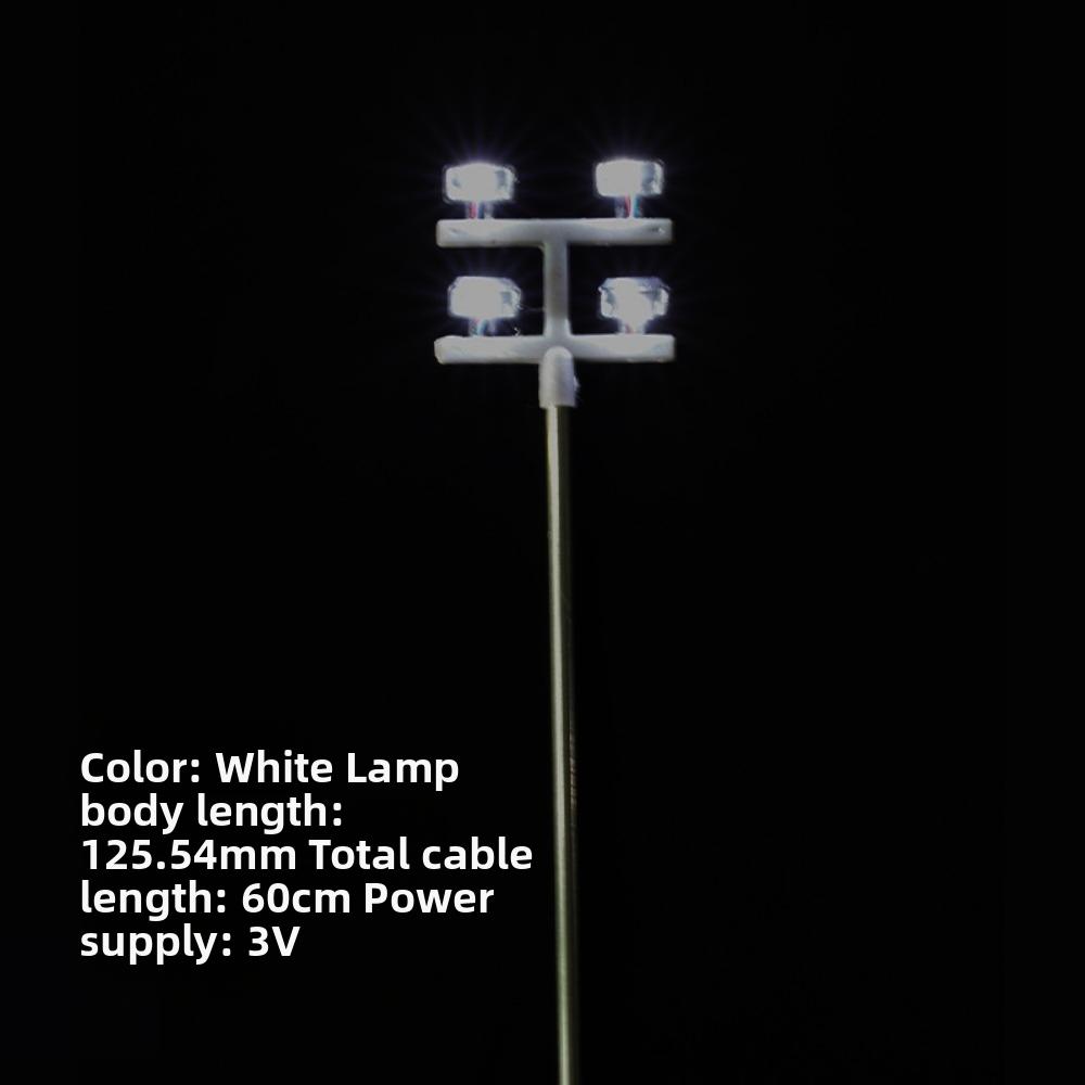 3V 12V Miniature Simulation Street Tower Lights White Light/warm Light 125.54mm Sand Table Elevated Lighthouse