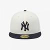 New Era Mlb New York Yankees Basic Fitted Cap Wine Cork Navy 15131697