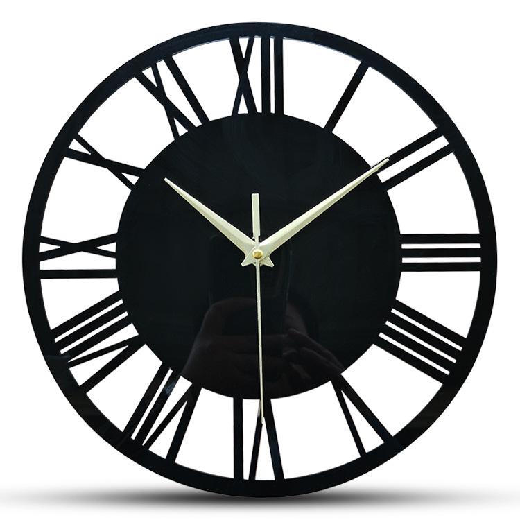 Nordic Simple Living Room Decorative Acrylic Wall Clock - No Drilling Needed, Large Hanging or Table Clock