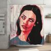 Jennifer’S Body Art Duschvorhang von Karyn Kusama, Lebendige Farben, Polyester mit Ösen, Modernes Zeitgenössisches Badezimmerdekor