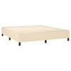 Maison Exclusive - Sommier à lattes de lit avec matelas Crème 160x200 cm Tissu