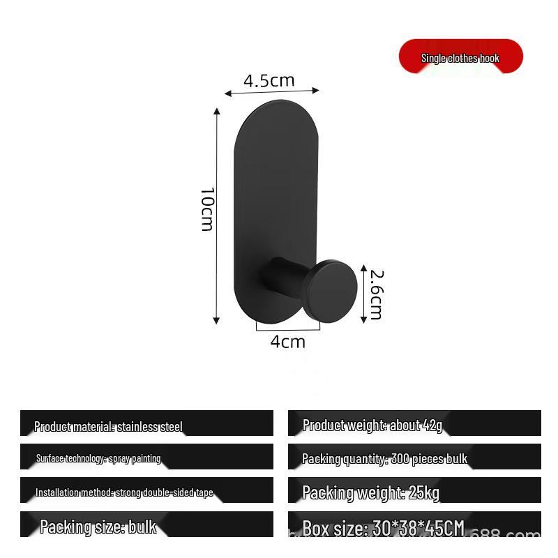 Stainless Steel No-Drill Bathroom Tissue & Towel Holder Rack