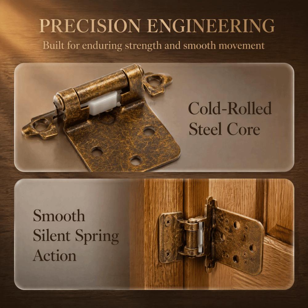 10pcs Self Closing Spring Cabinet Hinges Durable Self Closing Hinges Cabinet Hinges Door Hinges