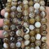 Striped Agate Round Beads for DIY Bracelets and Anklets Jewelry Accessories
