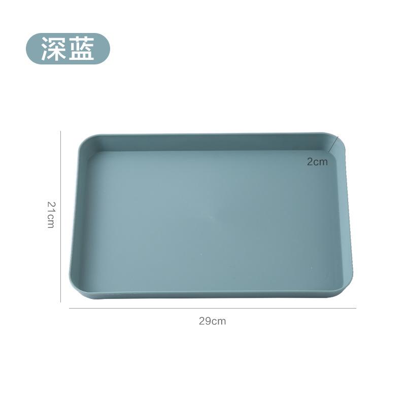 

Nordic Style Tray Tea Tray Plastic Fruit Tray Rectangular Living Room Barbecue Coffee Shop Restaurant Kindergarten Plate Meal