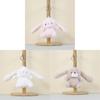 Cartoon Rabbit Plush Toy Keyring With Soft Polyester Material For Children