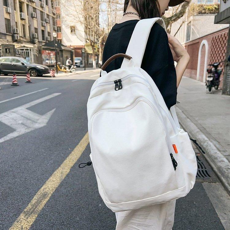 Backpack Female Fashion Primary School Students Large Capacity Harajuku Backpack Junior High School Cool Simple Backpack
