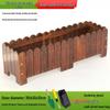 Hualongdun Outdoor Rectangular Carbonized Wood Planter