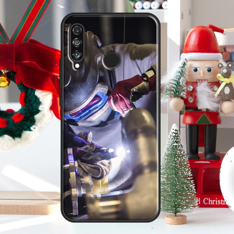 Welder Welding Hot Metal Worker For Huawei Nova 12i 11i 8i 12s Y73 Y72 Y61 Y91 Y90 Y70 Y60 9 10 SE P60 Pro P30 P40 Lite Case