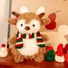 New Christmas Scarf Deer Cartoon Plush Toy Christmas Atmosphere Decoration Ornaments Holiday Gift Children Sleepjavascript: