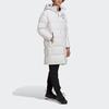 Adidas Puffy Long Coat With Hood Men Outerwear White GF0073