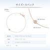 K10 Pink Gold Single Stone Bracelet Birthday Gift for Women Includes Jewelry Case 4.C. (112526133102) - -