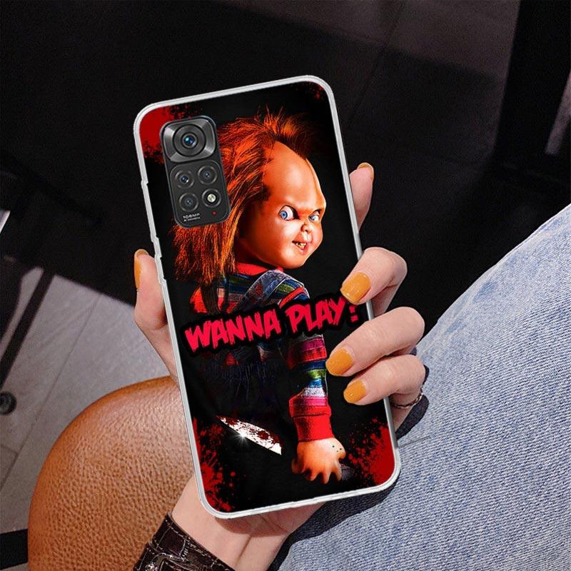 Chucky Kinderspiel Handyhülle für Xiaomi Redmi Note 15 14 13 12S 12 11 Pro Plus 14S 11S 11E 10 10S 11T 5G Personalisierte Hülle