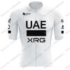 Weißes Team Fahrradtrikot Set Herren Fahrradbekleidung Sets Sommer Rennrad T-Shirts Anzug Fahrrad Trägerhosen MTB Trikot