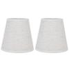2PCS Table Lamp Shade Cover Fabric Clip On Lampshade for E14 Screw Candlestick Lamp Chandelier