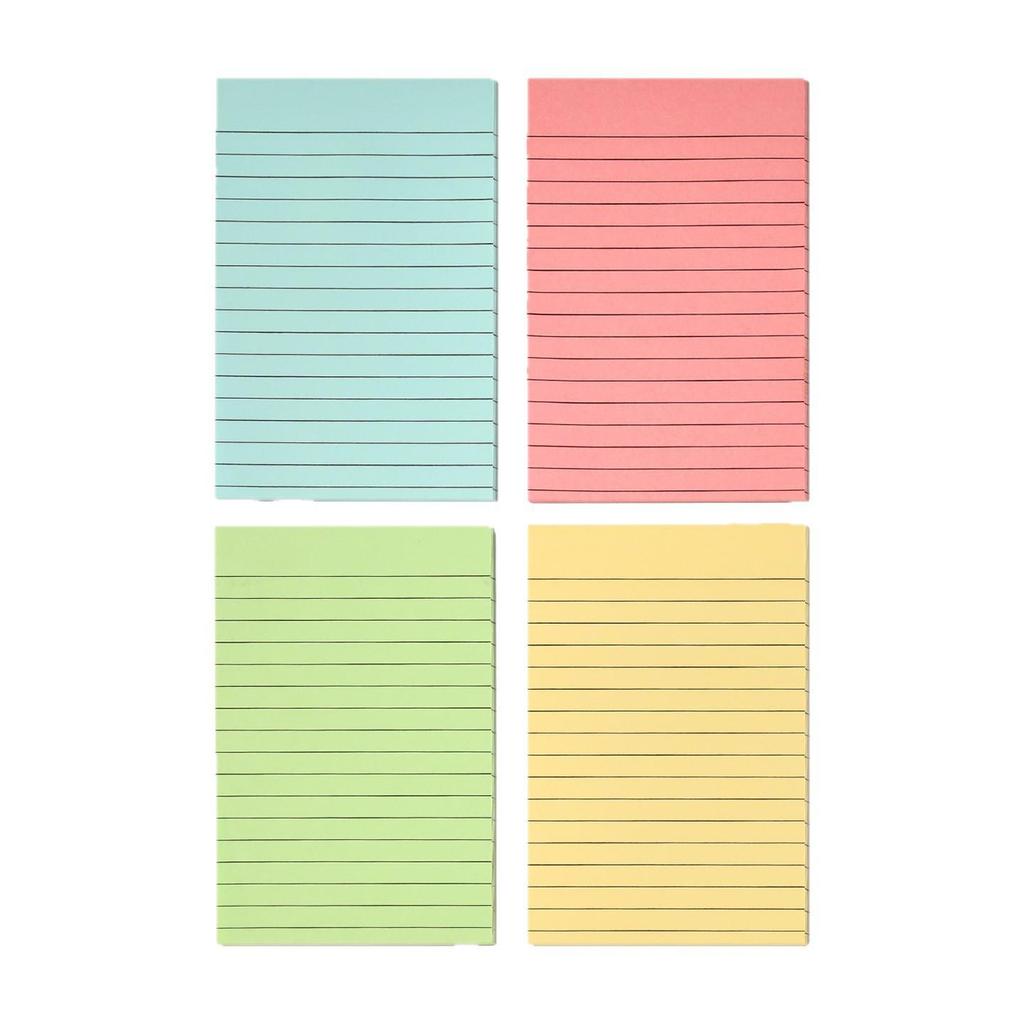Large Colored Sticky Notes for Students - Reusable Adhesive Notes for Messages and Reminders