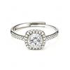Princess Diana Style Zodiac Stone Ring with Colored Gemstones & Diamonds in S925 Silver
