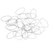 DIY Open Bezels Hollow Frame Pendant Resin Craft Bezels Jewelry Making Supplies AccessoryOval Shape 30pcs L