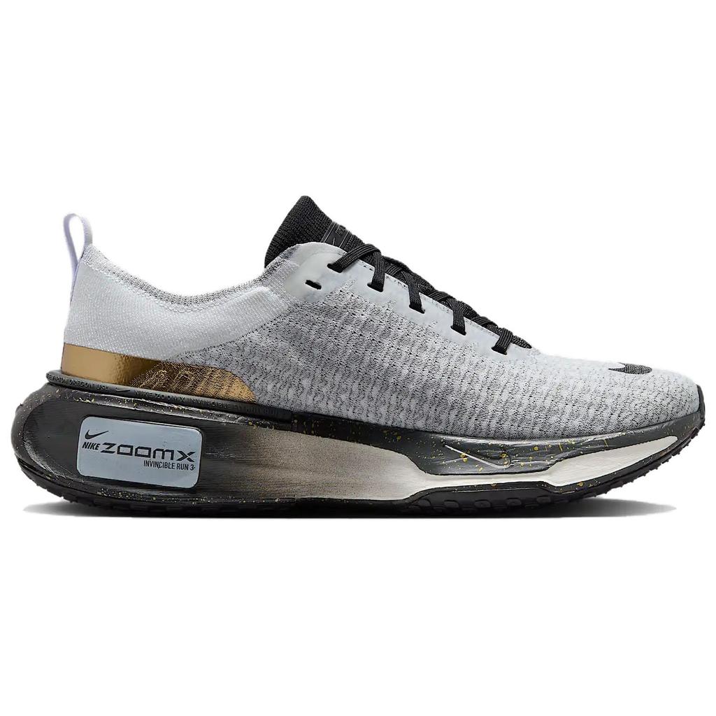 Nike ZoomX Invincible 3 Light Smoke Grey Gold Men Sneakers White Dark-Smoke-Grey Black IB2756-100