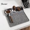 Easy Clean Silicone Espresso Mat Tamping Mat, Non-Slip Coffee Tamper Heat Pressing Station for Machine Resistant Pad Home Barista Accessories