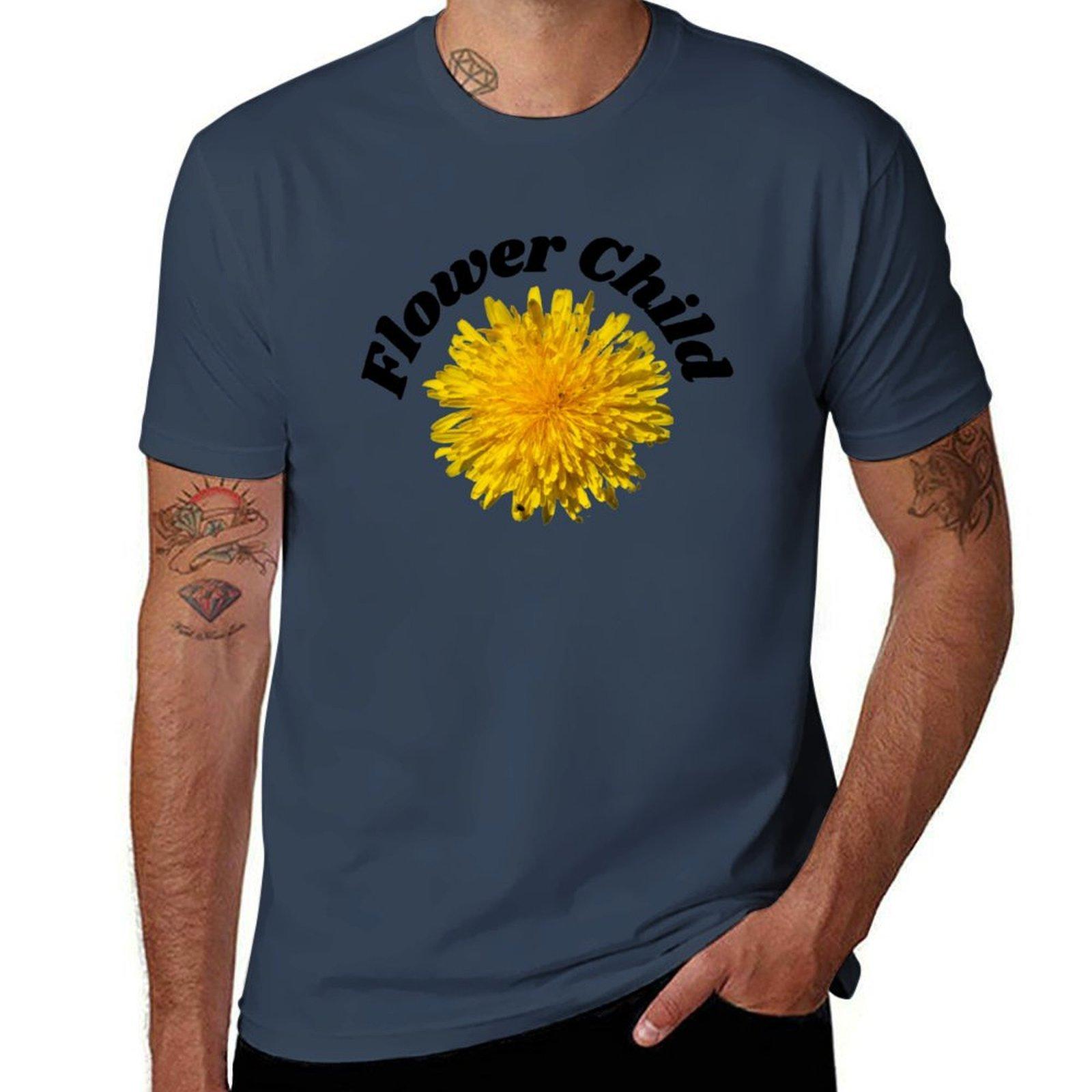 Flower Child at Heart TShirt Big and Tall Casual TShirt S