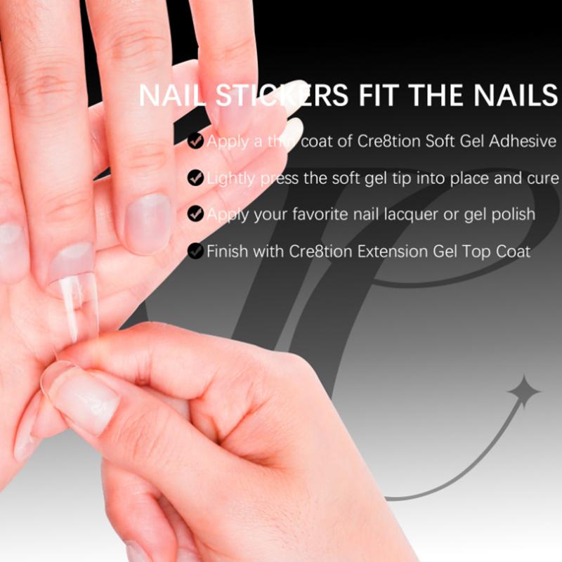 150 Buc/Cutie Forme Duale Unghii Pătrat Coffin Migdală Șablon Extensie Unghii Șabloane pentru Construcție Rapidă Gel UV Instrument Manichiură