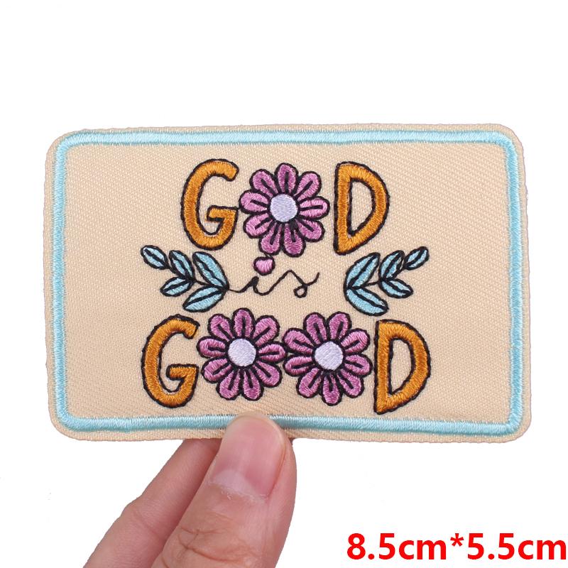 Jeans Backpack Embroidered Patch Cartoon/Letter Slogan Embroidery Patches Iron On Patches For Clothing Thermoadhesive Patches