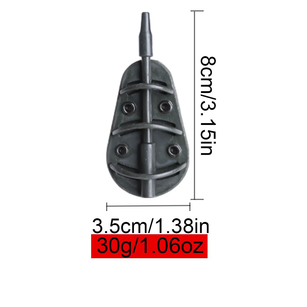 FTK 1pcs Carp Bait Cage Feeder Zinc Alloy Construction, Weight Ranging From 20g/1.06oz To 100g/3.53oz