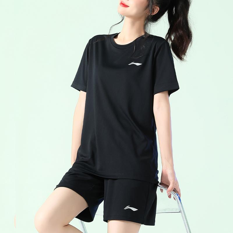 Li Ning Casual Sportswear Two Piece Set Men's Black YATU125-2