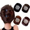 Nouveaux Pinces à Cheveux Plates Rondes, Grandes Pinces Pince pour Chignons à l'Arrière de la Tête, Pinces Shark Premium pour Demi-Queue pour Femmes