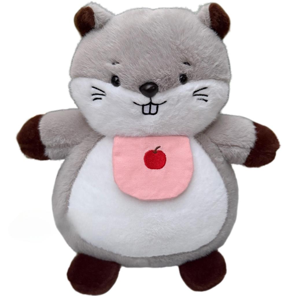 JOYBLISS Stock Soothing New Breath Light Sound Cute Leering Cat Music Early Education Doll Stuffed Animals
