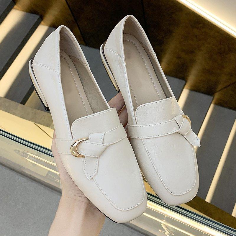 

Туфли-лодочки на низком квадратном каблуке с квадратным носком, женские туфли без застежек, распродажа 2024 года, высококачественные туфли-лодочки для офиса на весну/осень