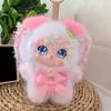 Plush Big Ears Rabbit Doll Pendant Adorable Bowknot Soft Fluffy Decor for Kids Backpack Party Favor Gift