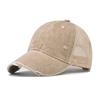 Fashion Solid Color Patch Baseball Caps Men Women Snapback Hip Hop Hat Summer Breathable Mesh Sun Hats Unisex Streetwear Bone
