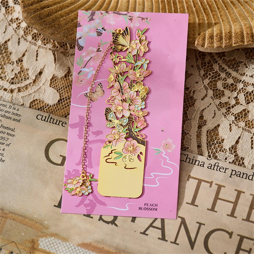 Oil Painting Style Vintage Famous Paintings Metal Bookmarks Tassel Pendant Book Lovers Collection Reading Marker Book Clip Gift