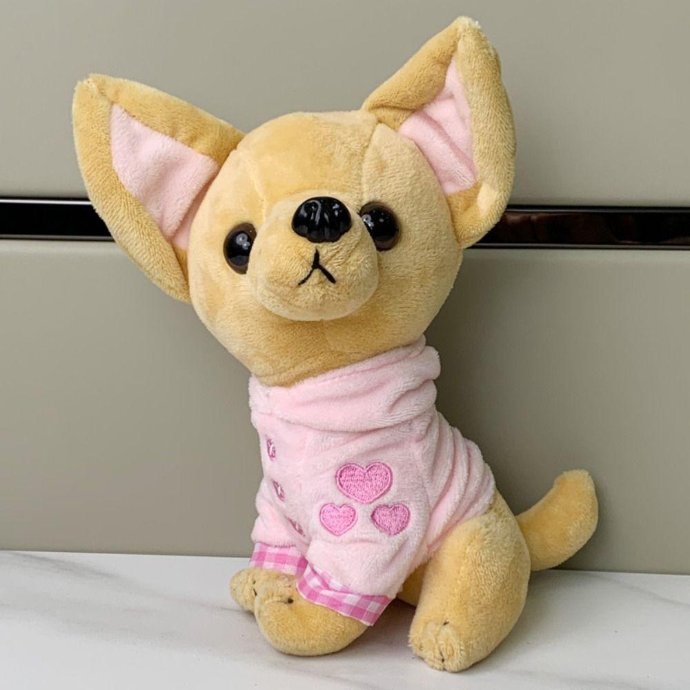 Simulation Chihuahua Plush Toys Stuffed Animals Stuffed Dog Doll Puppy Plush Toys  Boys Girls