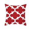 Housse de coussin géométrique rougeHousse d'oreiller Décoration Canapé Polyester Maison