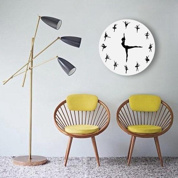 New 1x Dance Ballet Creation Wall Clock Home Decor Wall Decor