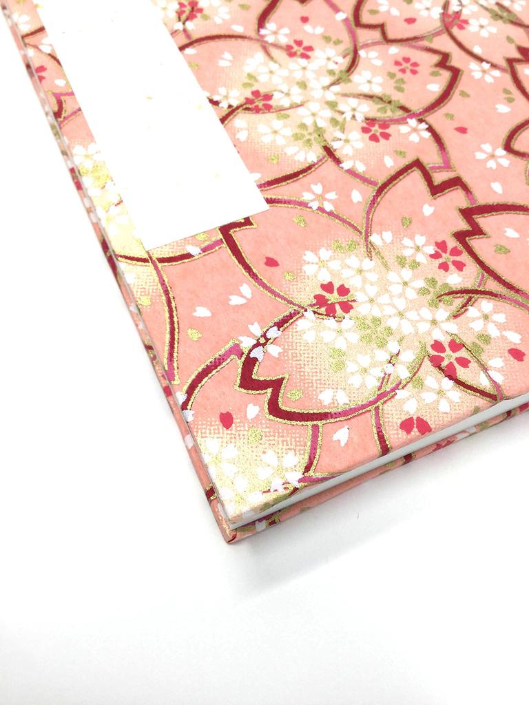 Kawasumi Washi Goshuincho Stamp 16 x Yuzen Elegant Cherry Blossom Dye (Shrine Book) 11.2cm, Washi,