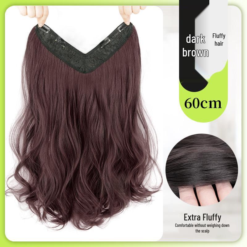 Long Curly Hair Wig Extension – Seamless, Voluminous, and Invisible for Women
