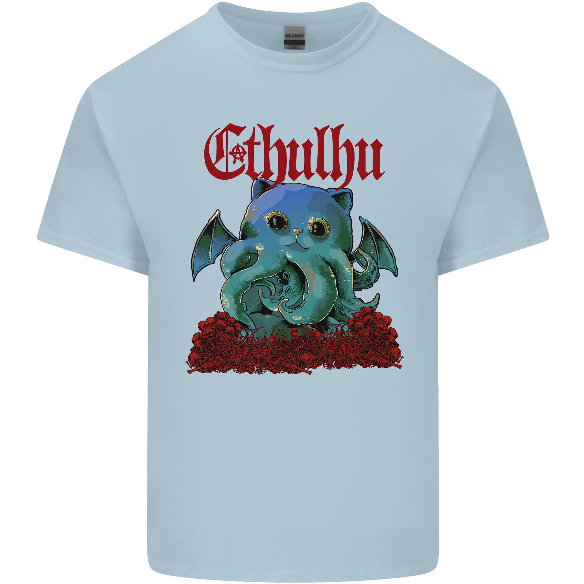 Cathulhu Funny Cat Cthulhu Parody Kraken Unisexs Light Cotton TShirt S