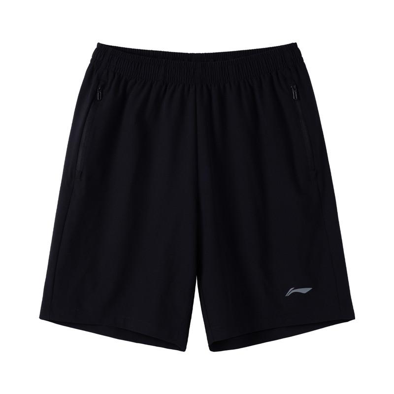 Li-Ning Versatile Casual Quick-Dry Sports Shorts Men shorts Black AKSW515-1 S