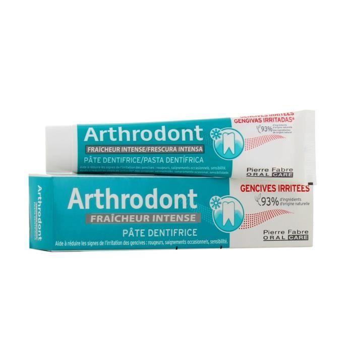 Dentifrice - PIERRE FABRE ORAL CARE - Arthrodont - Fraîcheur Intense - 75 ml - Sans conservateur