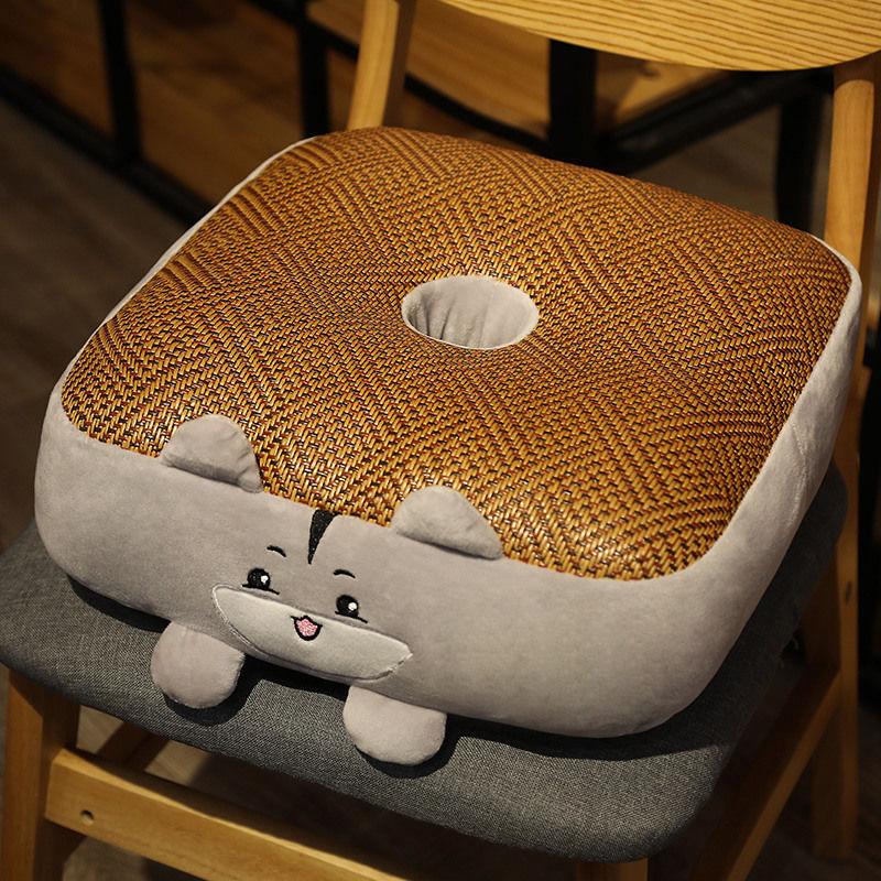 Pergola Seat Cushion Butt Cushion Four Seasons Chair Floor Office Sedentary Artifact Butt Cushion Breathable Summer