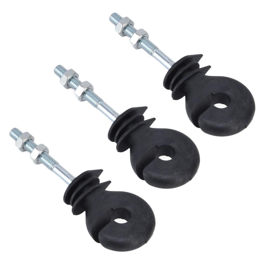 50 Stück M6 Gewinde Elektronischer Zaun Isoliernägel Elektrozaun Isolator Einschraubisolator