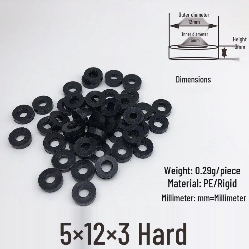 Heightening Pad: 0.5-2CM Thick Plastic Washer Gasket