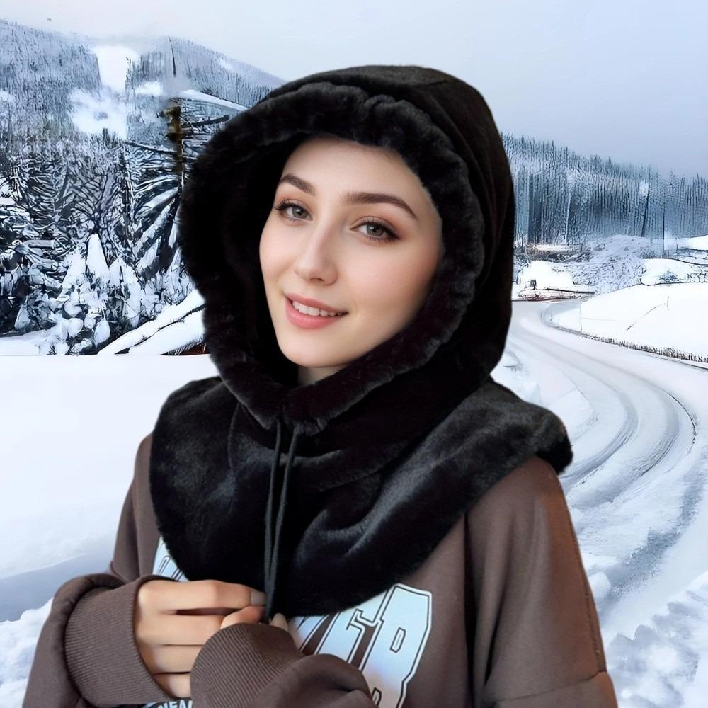 Warm Pullover Cap Coldproof Hooded Hat New Ear Protection Hat Outdoor Sports